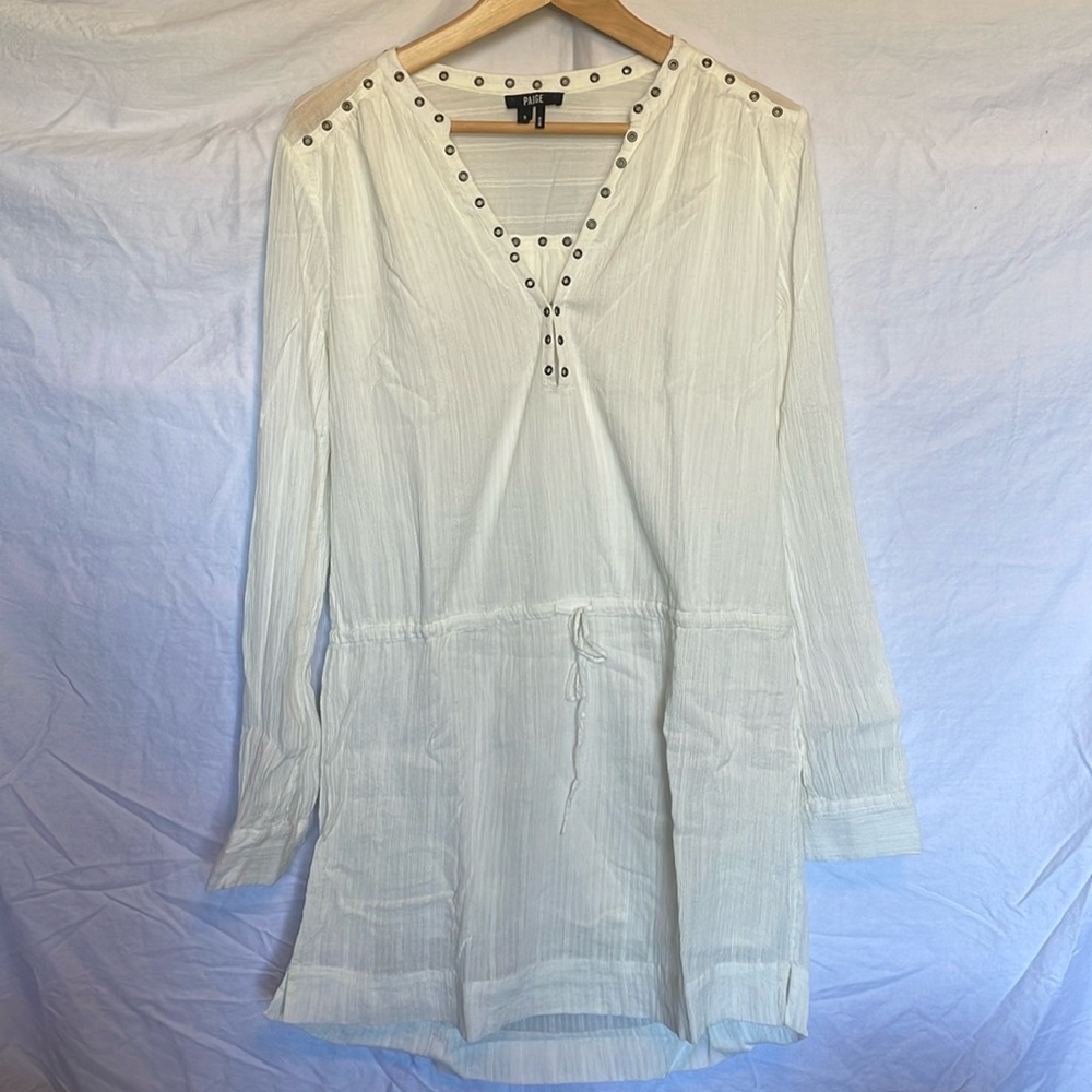PAIGE cotton dress with metal details